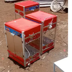 Red Commercial Popcorn Machine Maker Available
