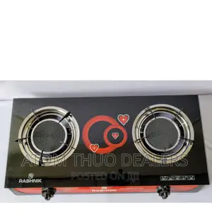 Rashnik Glass Top 2 Burner Infrared Cooker