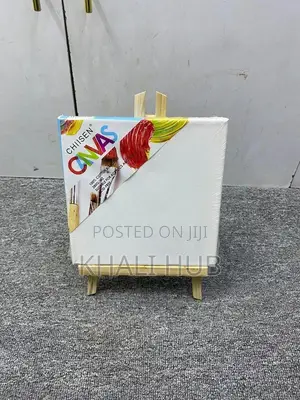 20cm Canvas Board With Easel Stand