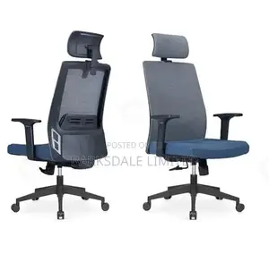 Black Back Mesh Arms Office Chair Ergonomic Lumbar Support