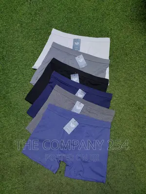 Men's Plain 6 Pieces Cotton Boxer Shorts Set Ksh.1800