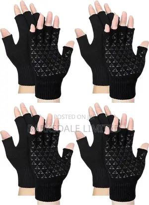 Half Fingerless Touchscreen Mittens Gloves Winter Cold