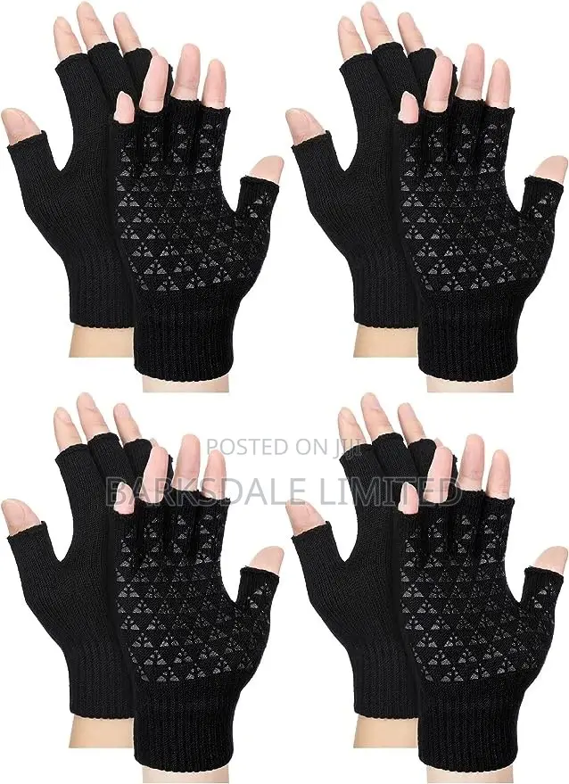 Half Fingerless Touchscreen Mittens Gloves Winter Cold