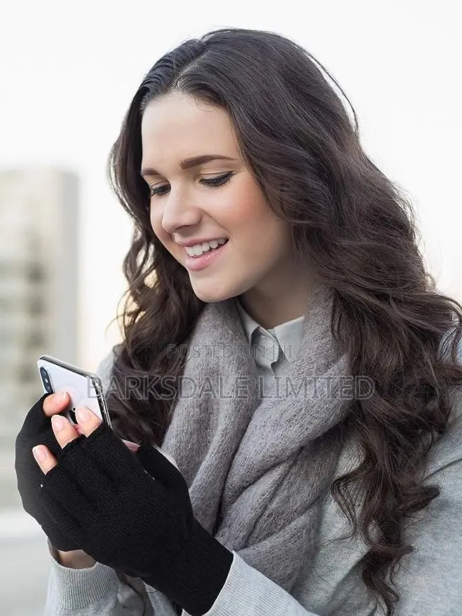 Half Fingerless Touchscreen Mittens Gloves Winter Cold