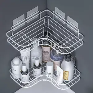 Corner Bathroom Shelf With Self Adhesive Tape