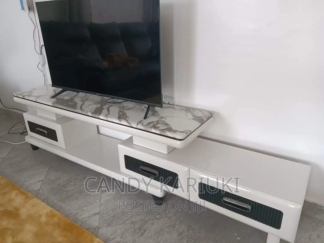 Extendable Pure Marble Tv Stand