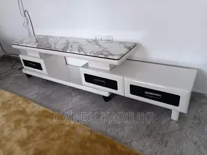 Elegant Pure Marble Extendable Tv Stand