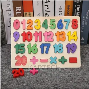 Wooden Numbers and Letters