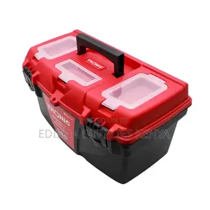 Tronic Tool Box 17" Plastic Toolbox With Tray, Locks