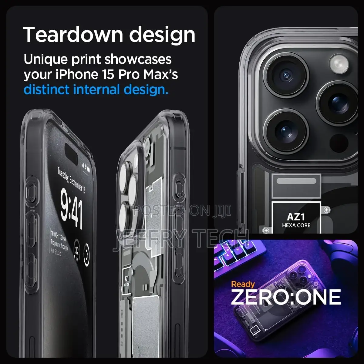 Spigen Hybrid Hard Polycarbonate Cover iPhone 15 Pro Max Cas