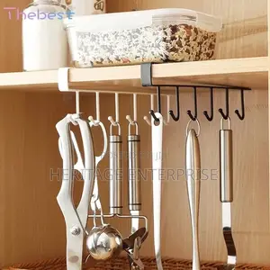 Under-cabinet Spinning Kitchen Utensil Storages.