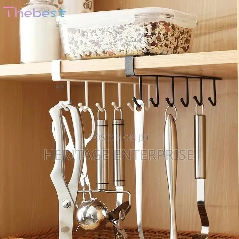 Under-cabinet Spinning Kitchen Utensil Storages.