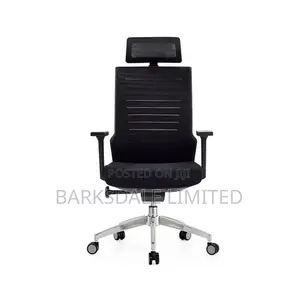 Black Ergonomic Lumbar Back Mesh Office Chair Support