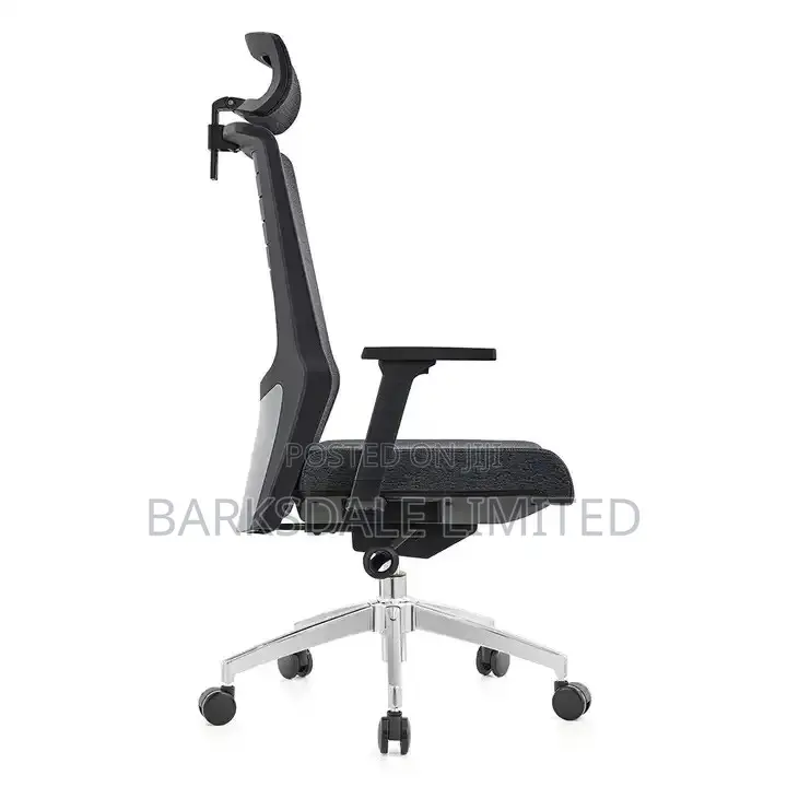Black Ergonomic Lumbar Back Mesh Office Chair Support