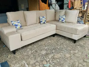 6 Seater L Shape Sofa With Spring Coushions
