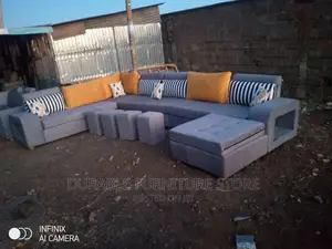 U Shaped 9 Seater With 4 Foot Stool