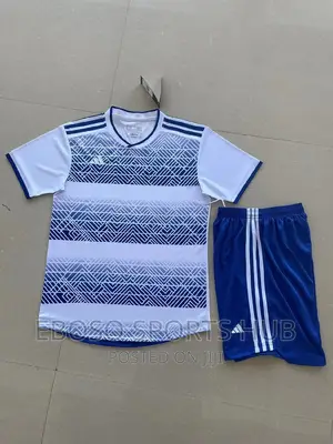 Adidas Football Uniform.Black White