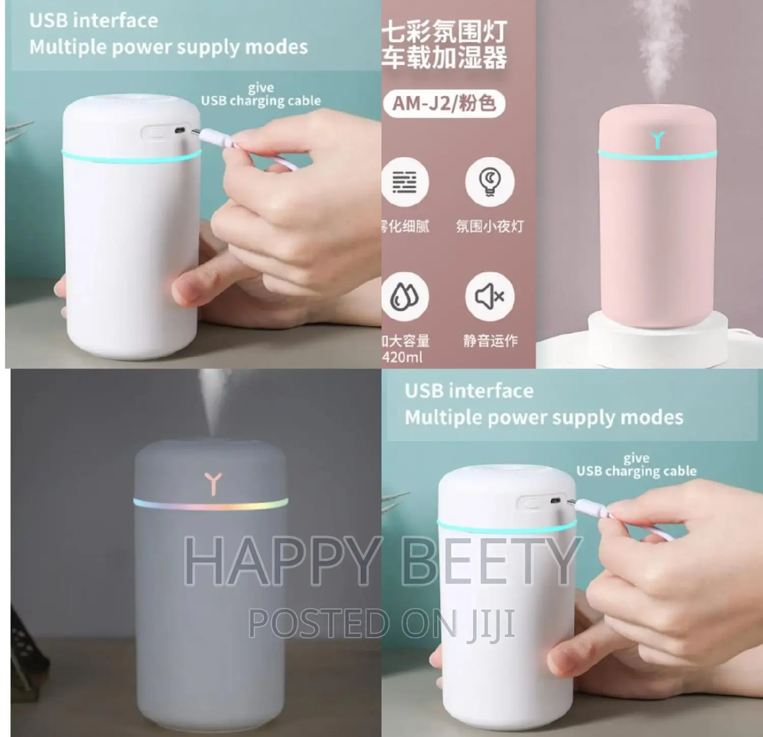 *Air Aromatherapy Home and Car Humidifier/Diffuser