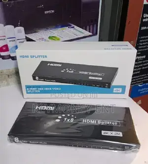 Metallic 8 Way HDMI Splitter 1by 8