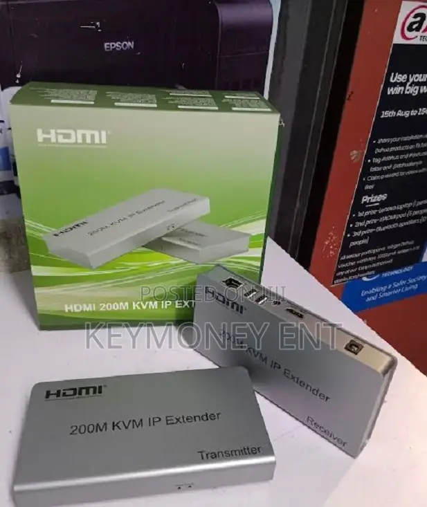 200metres Kvm(Hdmi+Usb) Extender Over Ethernet Cable