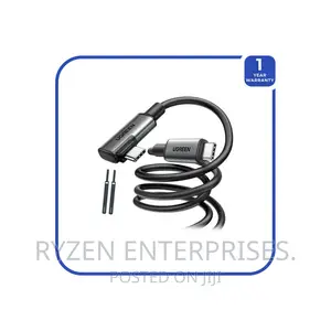 UGREEN Right Angle USB-C to USB-C Link Cable 5m (Black)