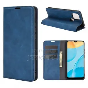 Flip Cover Oppo A15 Soft Silk the Ather Effect