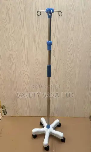 Iv Drip Stand With Wheels, 4 Hooks