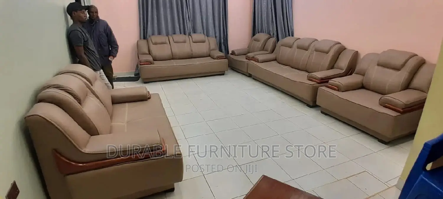 7 Seater Sofa Brown