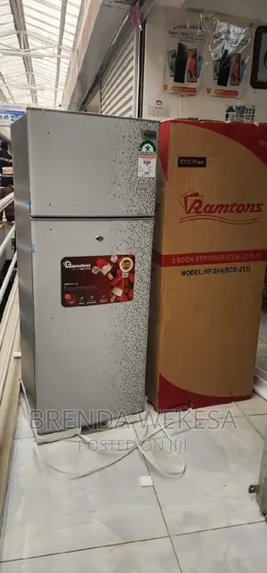 Ramtons 213 Liters 2 Door Direct Cool Fridge, Mar Silver –