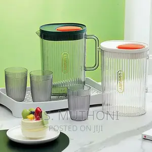 * 2L Acrylic Beverage Jug With 4glasses*