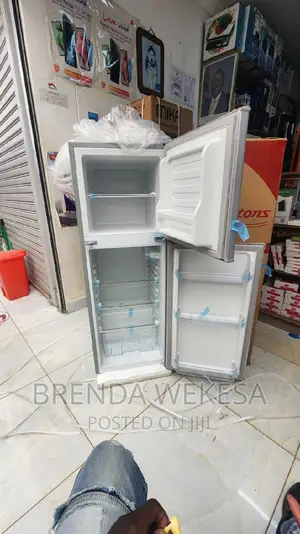 Ramtons 128 Liters 2 Door Direct Cool Fridge, Silver-