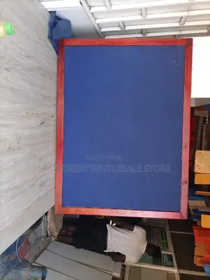 Notice Board With Wooden Frame 120cm X 90cm