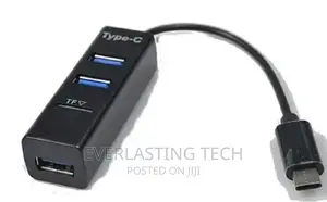 .Generic Type C to Ethernet RJ45 Lan 3 USB C Hub Adapter