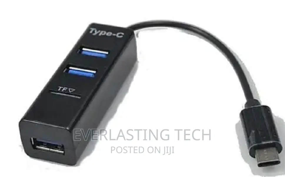 .Generic Type C to Ethernet RJ45 Lan 3 USB C Hub Adapter