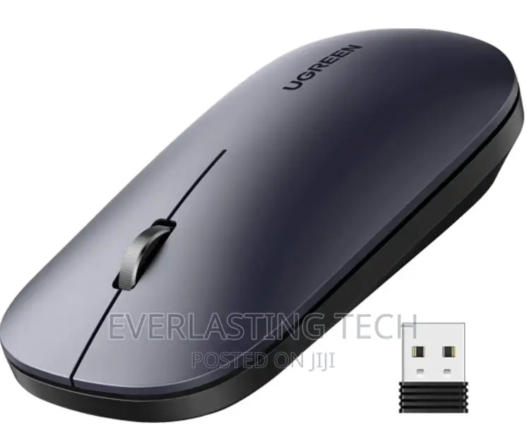 UGREEN Portable Wireless Mouse (Without Battery) - Black - M