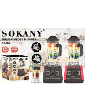 2 in 1 5000 Watts Sokany Commercial Blender