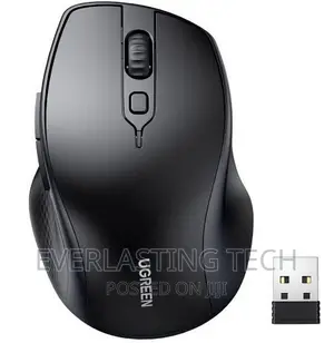 UGREEN Ergonomic Wireless Bluetooth Mouse (Without Battery