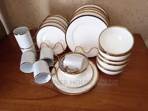 24pc,Ceramic Dinner Set*
6,Side Plates, Bowls,6 Cups