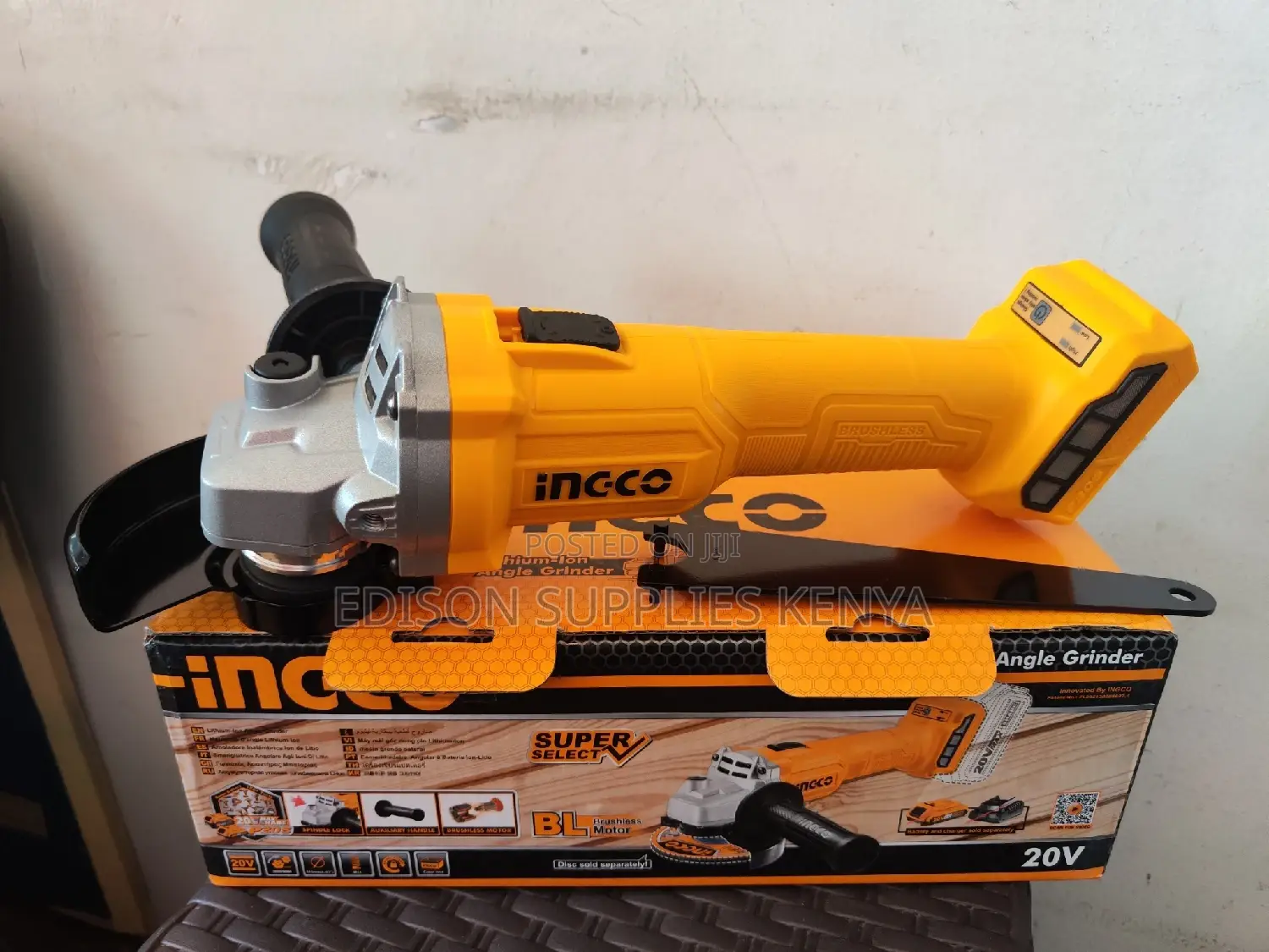 Ingco Cordless Angle Grinder Lithium-Ion Angle Grinder