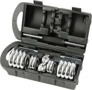 15kg Chrome Dumbbell Set and Case