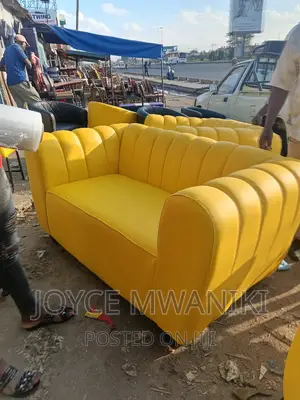 Sofa 2 Seater, Yellow.