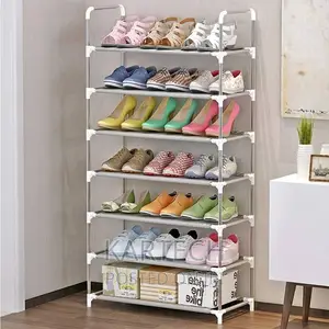 7-Tier Adjustable Portable Shoe Rack