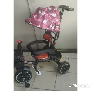 Generic Kids Push Tricycle With Canopy: