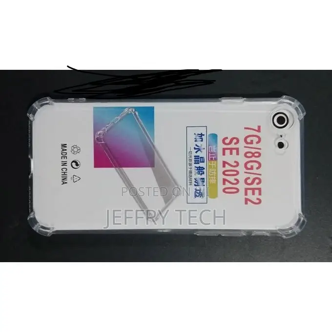 Four-Corner Transparent Tpu Protective Case for iPhone 7 / 8