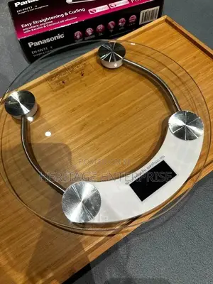 Weighing Bathroom Scale Digital 180 Kg Round Glass