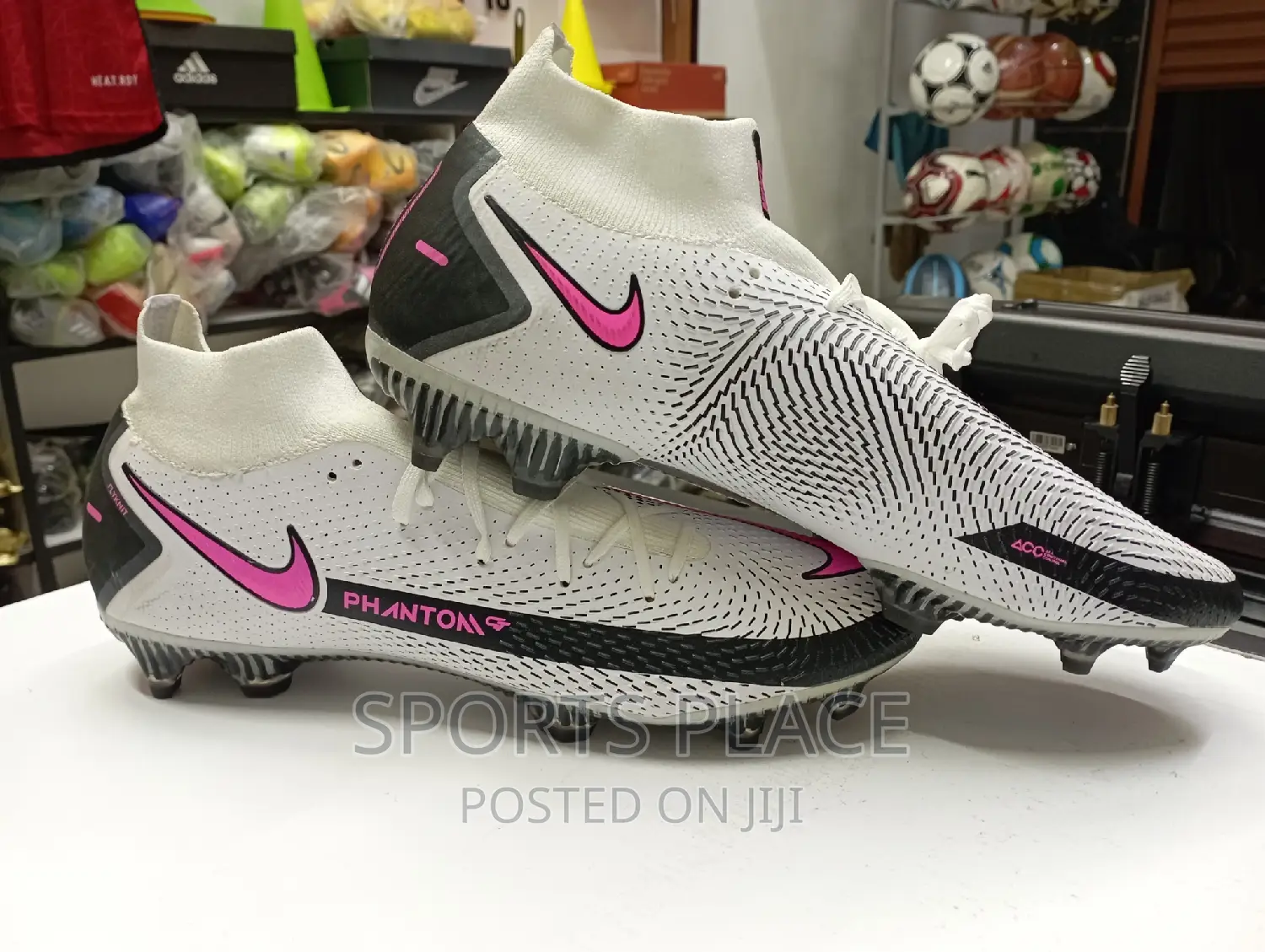 Nike Pink-White Phantom Football Boots