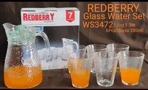 Redberry 7pcs Glass Water Set