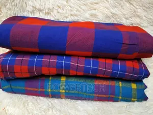 Maasai Shuka Throw Blanket.'