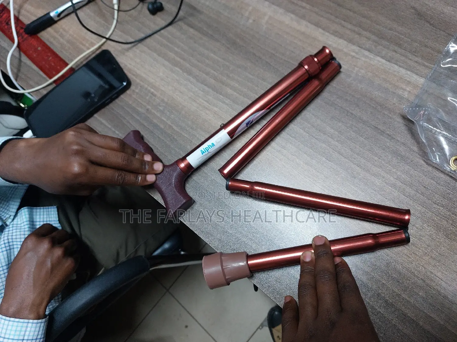 Foldable Walking Stick for Aged and Patients.