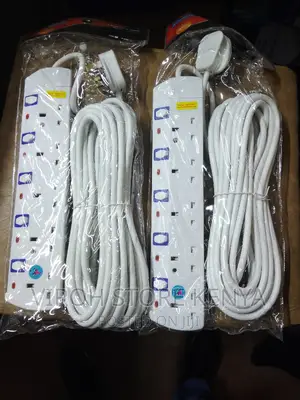 10 Metres 5 Ports Socket Extension Cable - Surge Protector